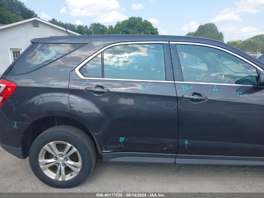 2016 Chevrolet Equinox Ls VIN: 1GNFLEEK4GZ101306 Lot: 40117025