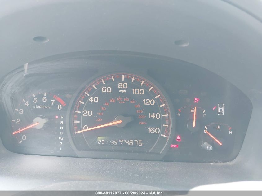 2005 Honda Accord 3.0 Ex VIN: 1HGCM82655A002394 Lot: 40117077