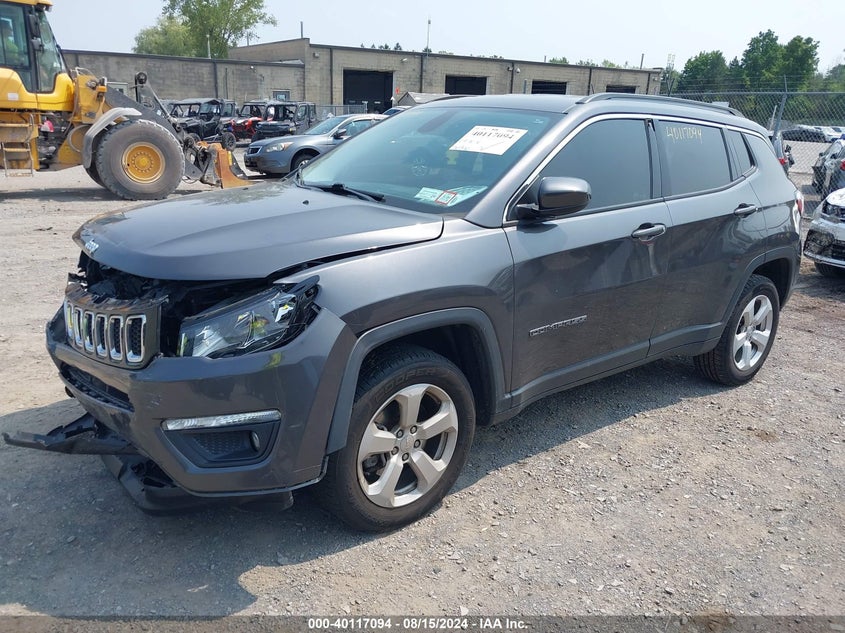 VIN 3C4NJDBB3KT629167 2019 JEEP COMPASS LATITUDE 4X4