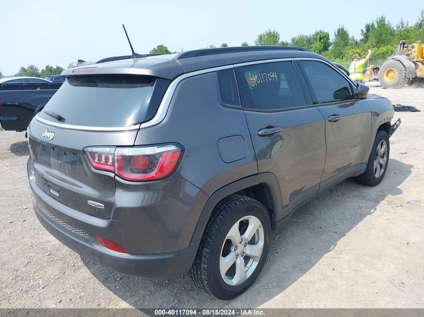 VIN 3C4NJDBB3KT629167 2019 JEEP COMPASS LATITUDE 4X4