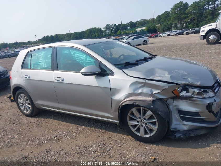 3VW217AU0HM001154 2017 VOLKSWAGEN GOLF - Image 1