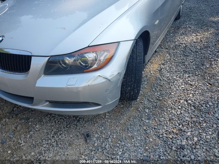 2007 BMW 328Xi VIN: WBAVT73577FZ36313 Lot: 40117259