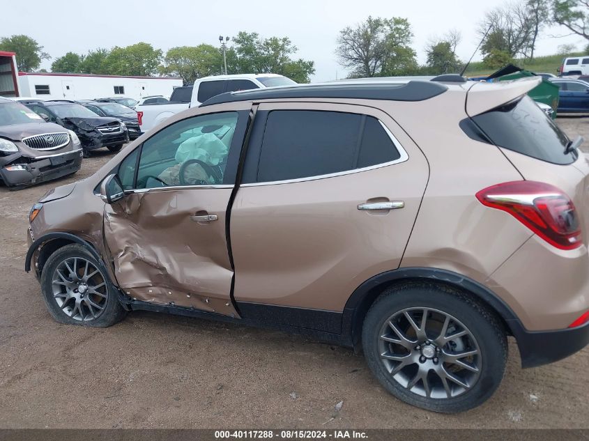 2019 Buick Encore Fwd Sport Touring VIN: KL4CJ1SB6KB792218 Lot: 40117288