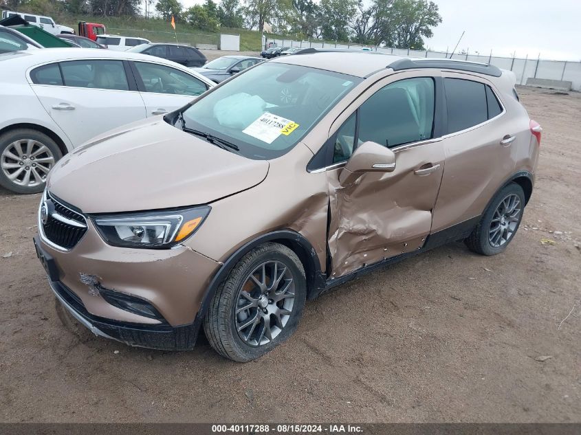 2019 Buick Encore Fwd Sport Touring VIN: KL4CJ1SB6KB792218 Lot: 40117288