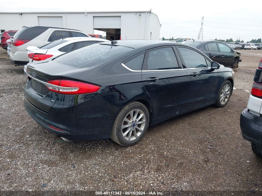 2017 FORD FUSION SE - 3FA6P0H74HR282345