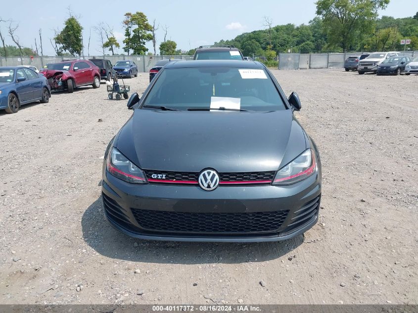 2016 Volkswagen Golf Gti Se 4-Door VIN: 3VW5T7AU1GM014985 Lot: 40117372