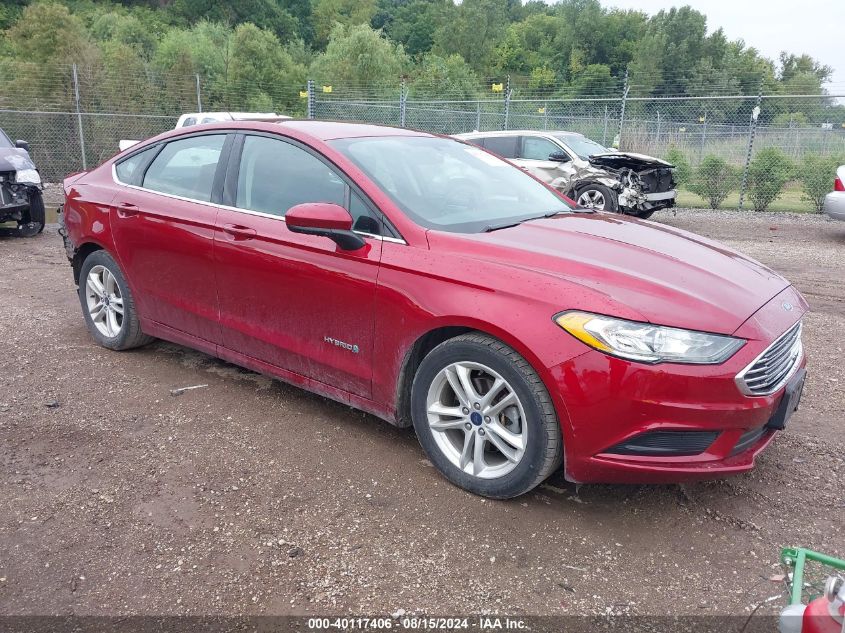 2018 FORD FUSION SE HYBRID - 3FA6P0LU9JR238876