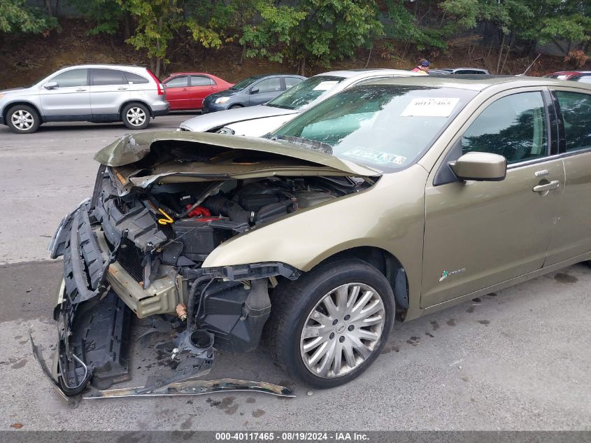 2012 Ford Fusion Hybrid VIN: 3FADP0L39CR161623 Lot: 40117465