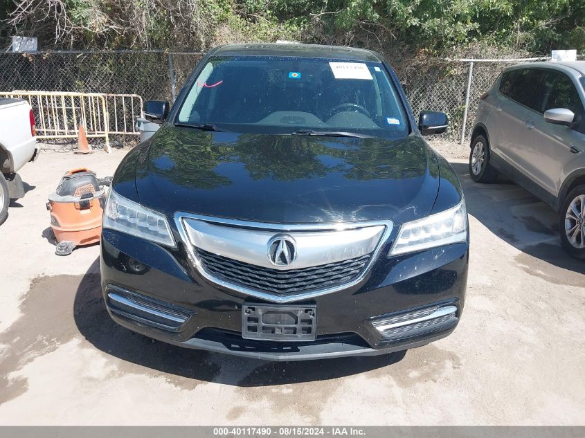 2016 Acura Mdx Acurawatch Plus Package VIN: 5FRYD3H20GB009614 Lot: 40117490