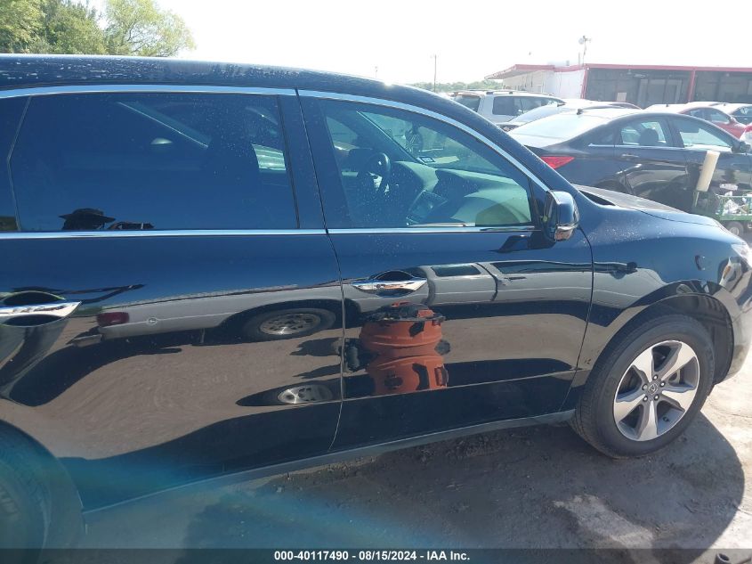 2016 Acura Mdx Acurawatch Plus Package VIN: 5FRYD3H20GB009614 Lot: 40117490