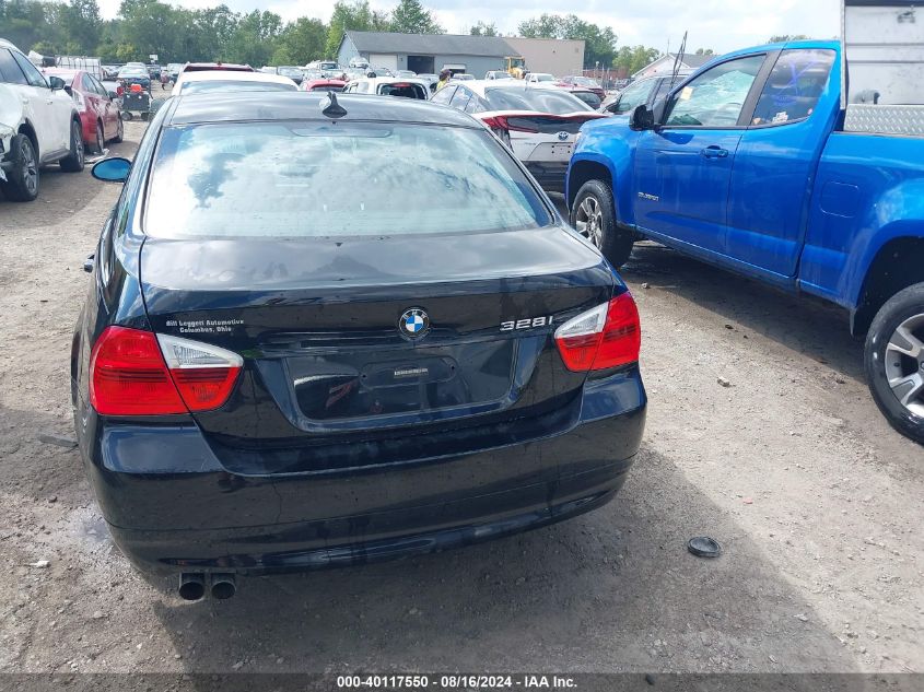 2007 BMW 328I VIN: WBAVA335X7KX72237 Lot: 40117550