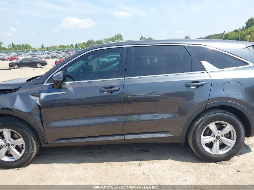 2022 Kia Sorento Lx VIN: 5XYRG4LC3NG079780 Lot: 40117669