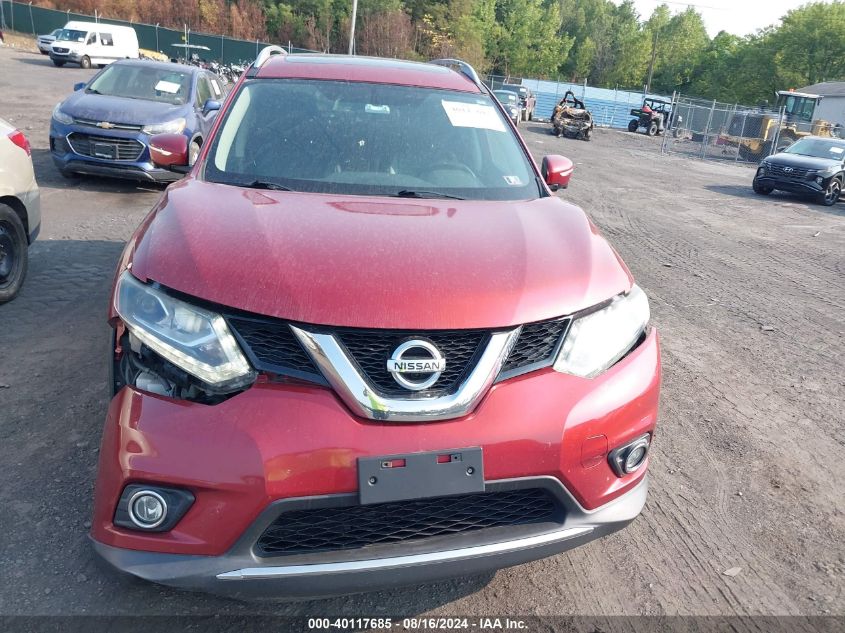 2015 Nissan Rogue Sl VIN: 5N1AT2MVXFC871293 Lot: 40117685