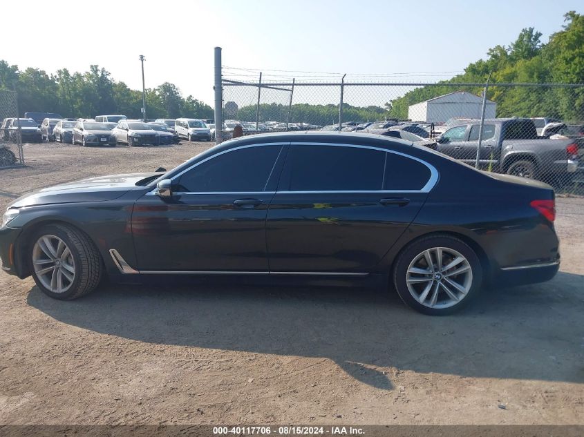 2016 BMW 750I xDrive VIN: WBA7F2C56GG420005 Lot: 40117706