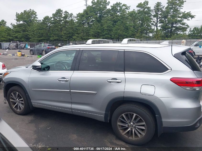 2018 Toyota Highlander Xle VIN: 5TDJZRFHXJS525111 Lot: 40117735