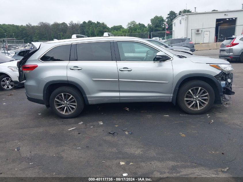 2018 Toyota Highlander Xle VIN: 5TDJZRFHXJS525111 Lot: 40117735