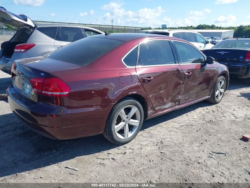 2013 Volkswagen Passat Se VIN: 1VWBH7A35DC079637 Lot: 40117742