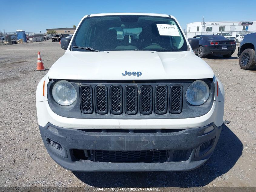 2017 Jeep Renegade Sport Fwd VIN: ZACCJAAB3HPE67077 Lot: 40117853