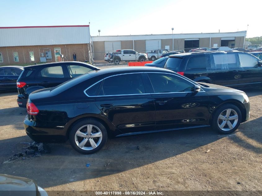 2013 Volkswagen Passat 2.5L Se VIN: 1VWBH7A34DC001592 Lot: 40117898