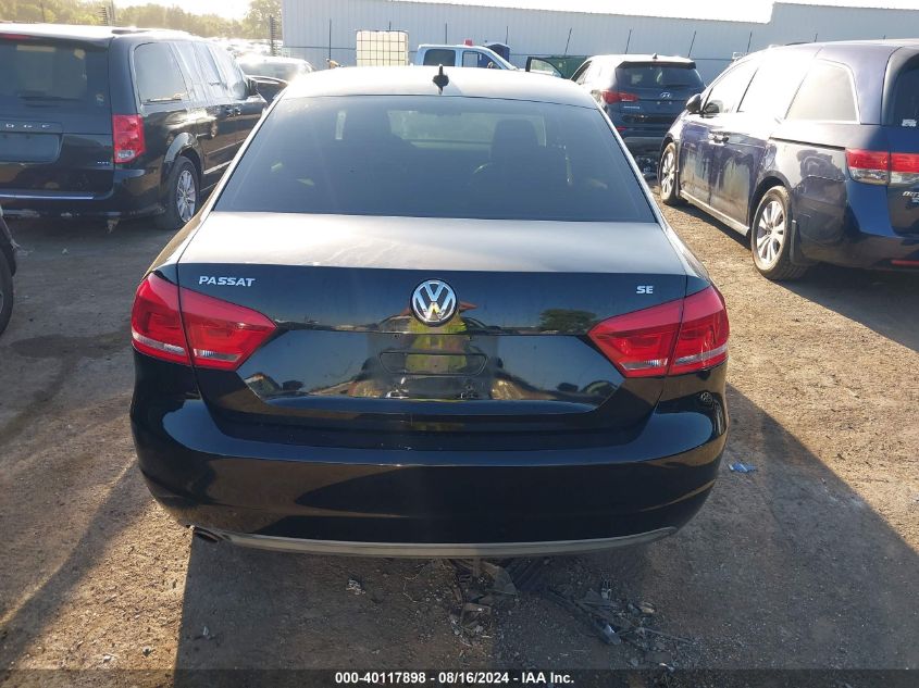 1VWBH7A34DC001592 2013 Volkswagen Passat 2.5L Se