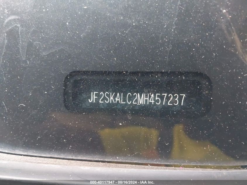 2021 Subaru Forester Sport VIN: JF2SKALC2MH457237 Lot: 40117947