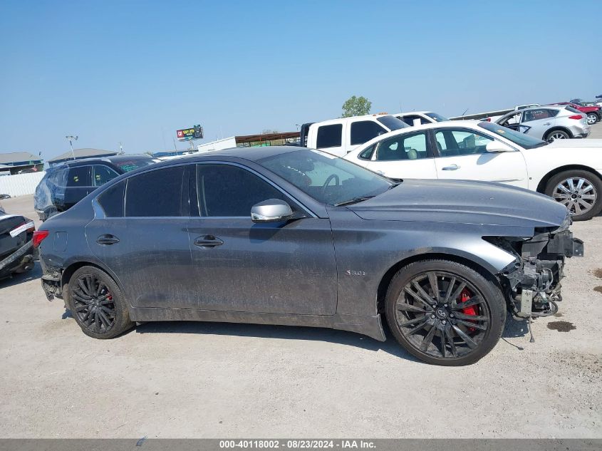 2017 Infiniti Q50 3.0T Red Sport 400 VIN: JN1FV7AP5HM850195 Lot: 40118002