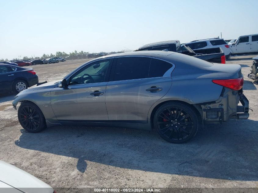 2017 Infiniti Q50 3.0T Red Sport 400 VIN: JN1FV7AP5HM850195 Lot: 40118002