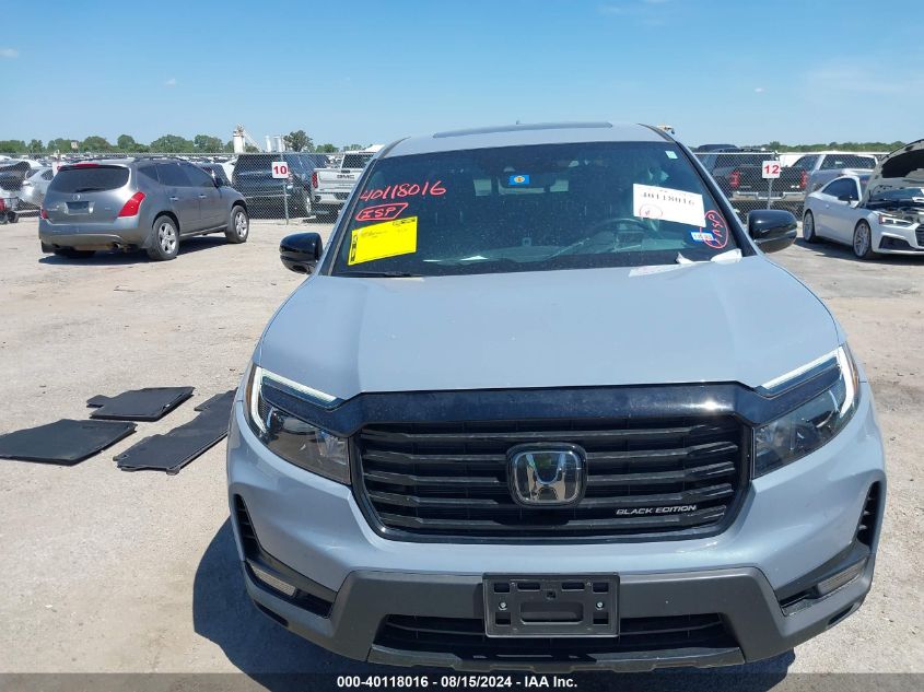 2023 Honda Ridgeline Black Edition VIN: 5FPYK3F89PB066089 Lot: 40118016