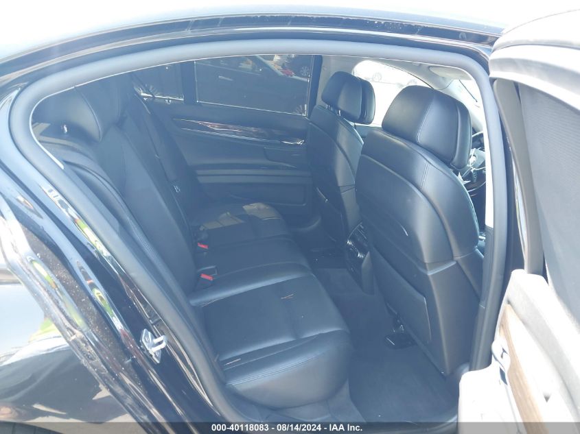 2012 BMW 750I xDrive VIN: WBAKC6C51CC396322 Lot: 40118083