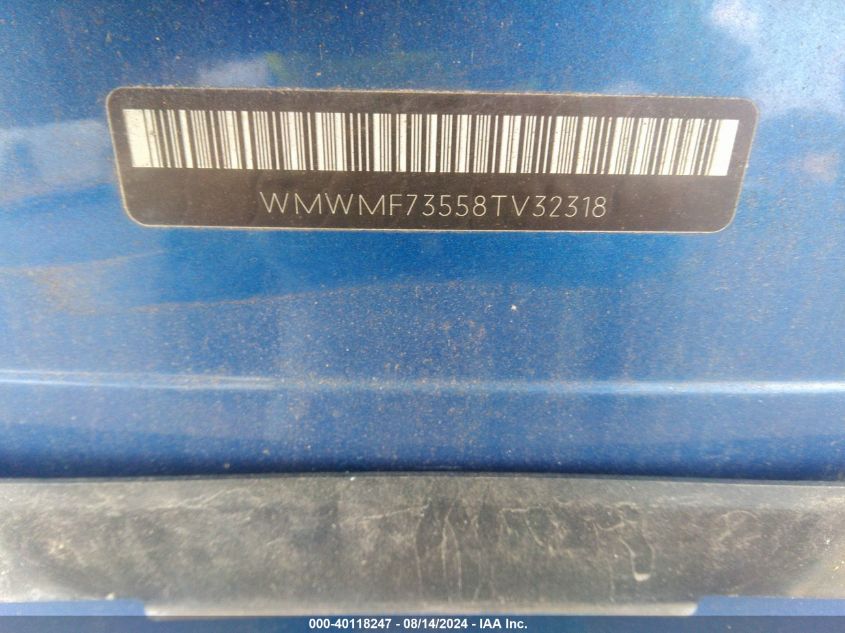 2008 Mini Cooper S VIN: WMWMF73558TV32318 Lot: 40118247
