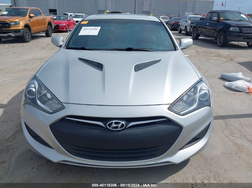 2013 Hyundai Genesis 2.0T Premium VIN: KMHHT6KDXDU095416 Lot: 40118306