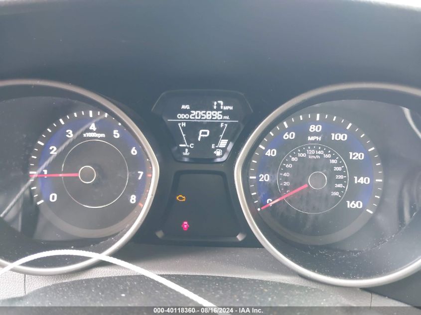 2011 Hyundai Elantra Gls VIN: 5NPDH4AE7BH025334 Lot: 40118360