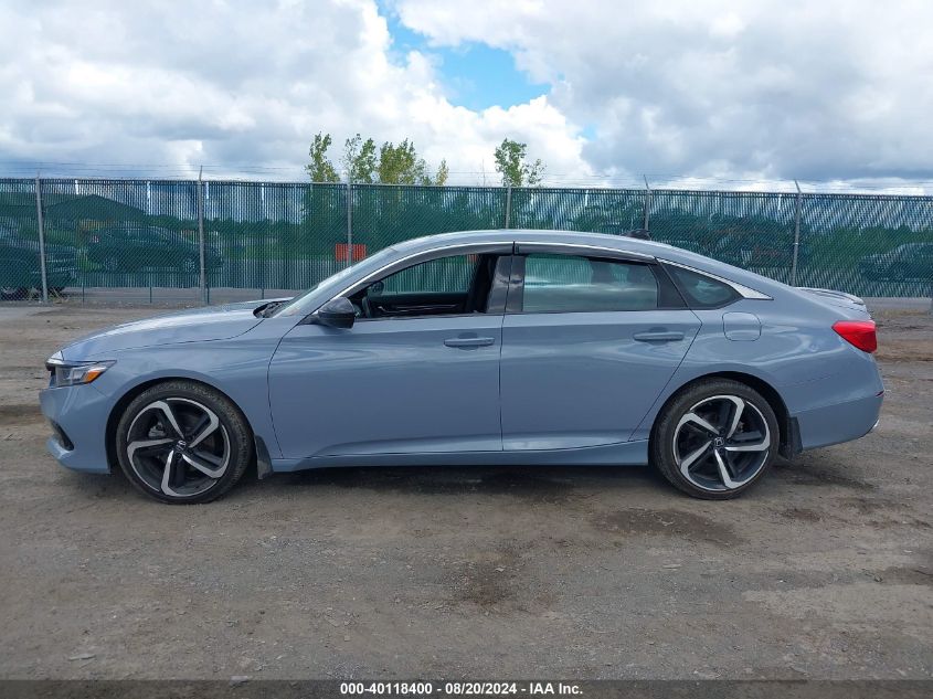 2021 Honda Accord Sport 2.0T VIN: 1HGCV2F35MA016563 Lot: 40118400