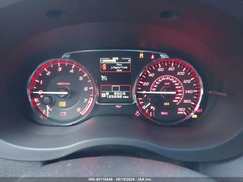 2016 SUBARU WRX - JF1VA1B60G9832900