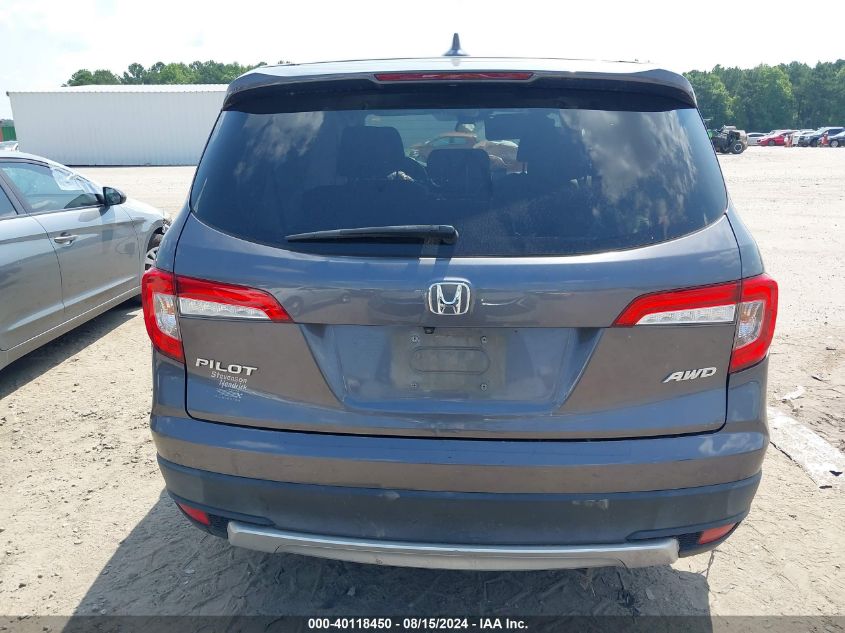 2021 Honda Pilot Awd Ex-L VIN: 5FNYF6H52MB026062 Lot: 40118450