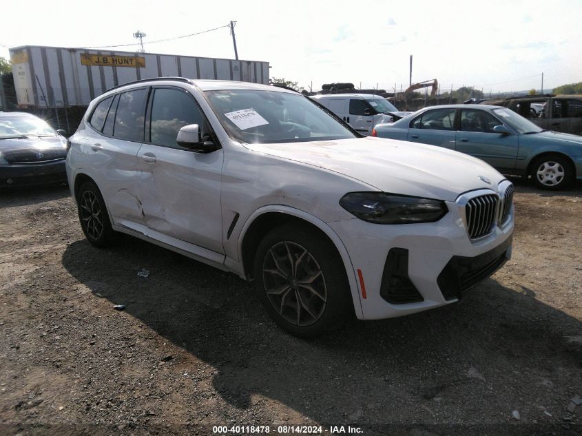 5UX53DP03N9M13915 2022 BMW X3 - Image 1