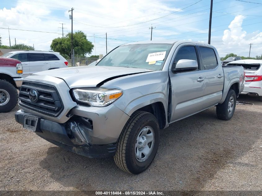 2022 Toyota Tacoma Sr VIN: 3TYAX5GNXNT060035 Lot: 40118484