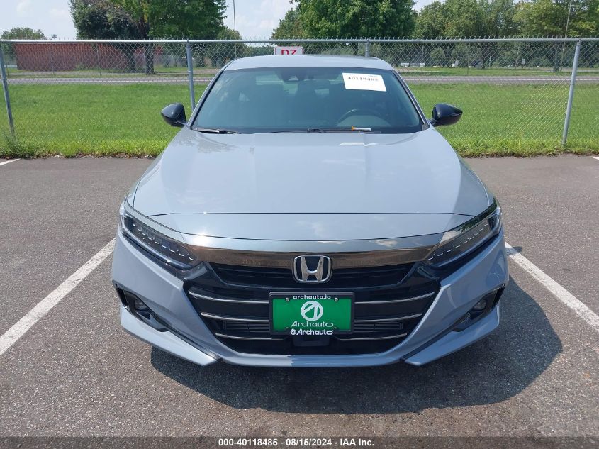 2022 Honda Accord Sport VIN: 1HGCV1F35NA094000 Lot: 40118485