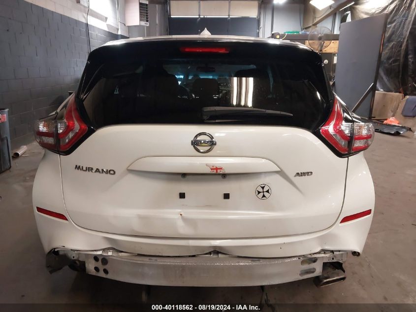 2015 Nissan Murano S VIN: 5N1AZ2MH3FN239877 Lot: 40118562