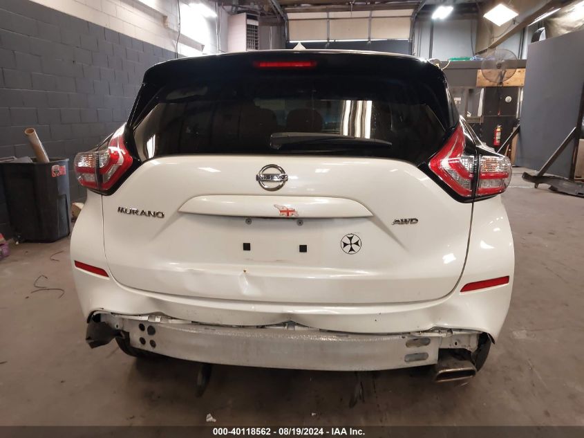 2015 Nissan Murano S VIN: 5N1AZ2MH3FN239877 Lot: 40118562