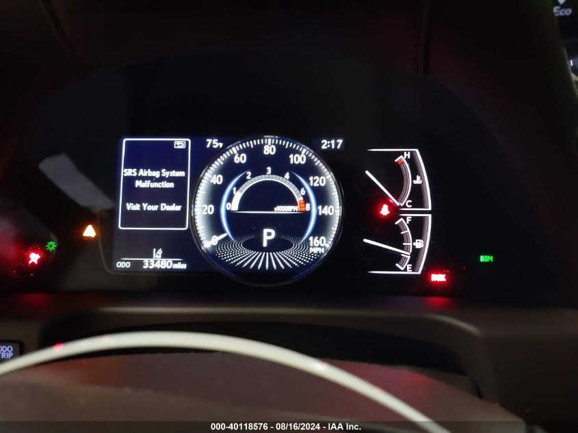 2019 Lexus Es 350 VIN: 58ABZ1B16KU017587 Lot: 40118576