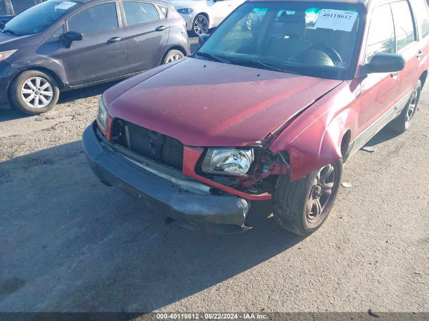 2005 Subaru Forester 2.5X VIN: JF1SG63695H728969 Lot: 40118612