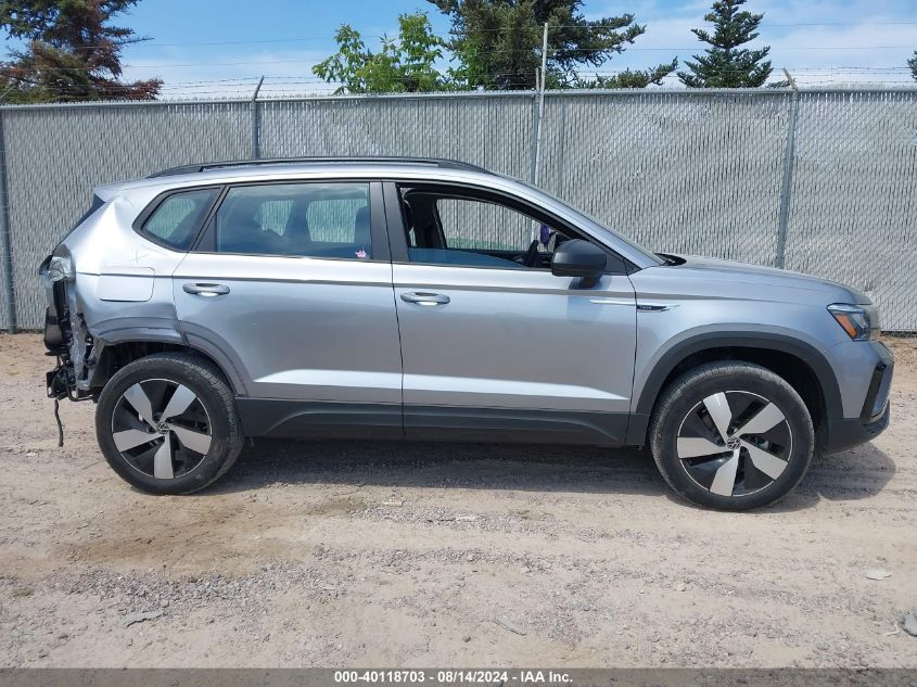 2024 Volkswagen Taos 1.5T S VIN: 3VV8X7B24RM022178 Lot: 40118703