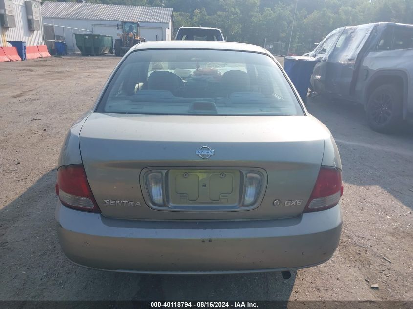 2002 Nissan Sentra Gxe VIN: 3N1CB51D52L636556 Lot: 40118794