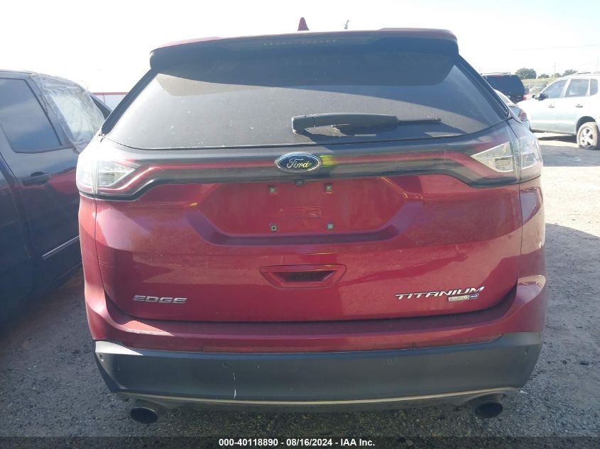 2018 Ford Edge Titanium VIN: 2FMPK4K91JBB43689 Lot: 40118890