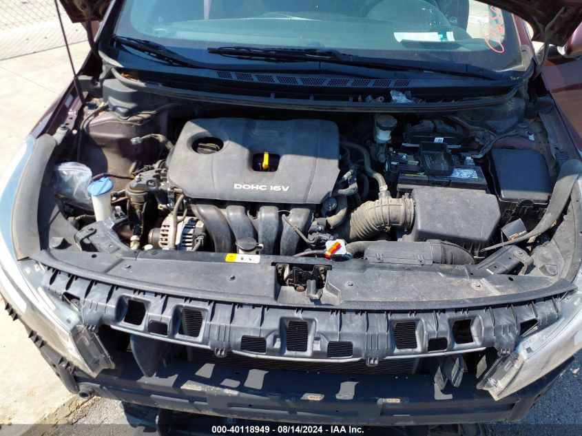 2017 Kia Forte Lx VIN: 3KPFK4A70HE016502 Lot: 40118949