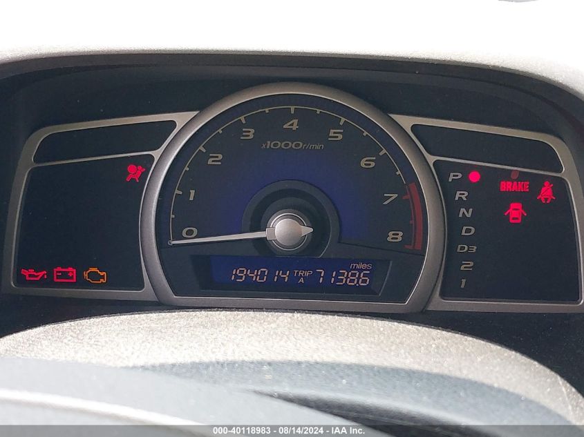 2008 Honda Civic Sdn Lx VIN: 1HGFA16548L037449 Lot: 40118983