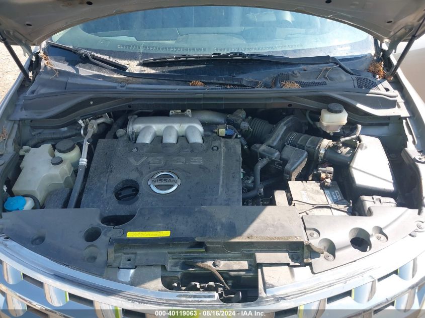 2004 Nissan Murano Sl/Se VIN: JN8AZ08W74W336464 Lot: 40119063