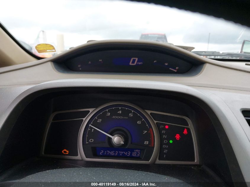 2008 Honda Civic Sdn Lx VIN: 1HGFA16558L101322 Lot: 40119149