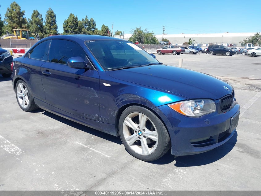 2011 BMW 128I VIN: WBAUP9C54BVL89611 Lot: 40119205